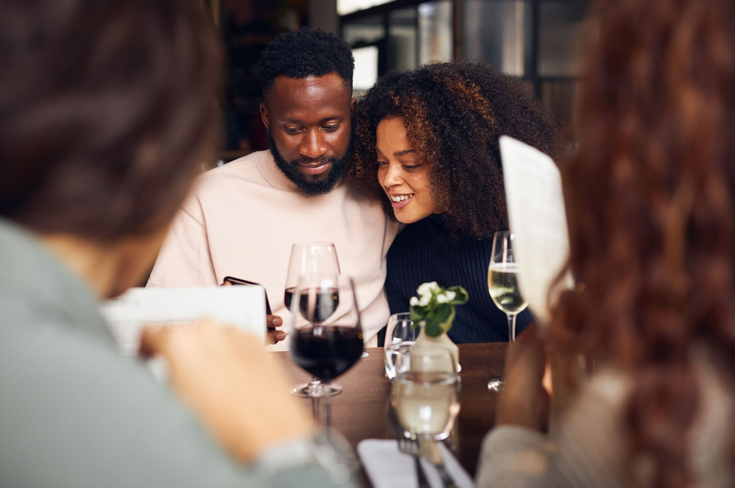 Couple having dinner